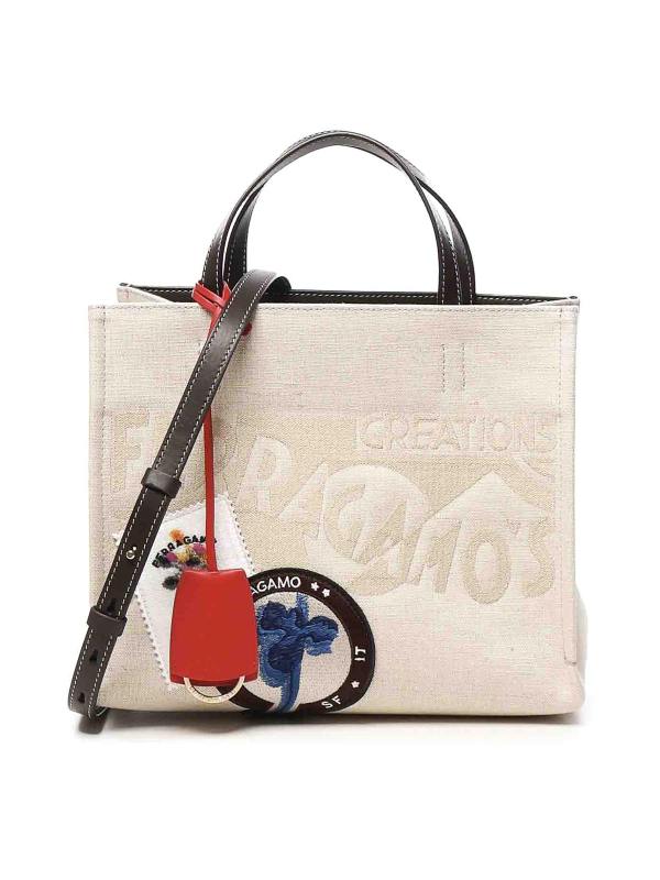 Salvatore Ferragamo Sac Bandoulière - Beig