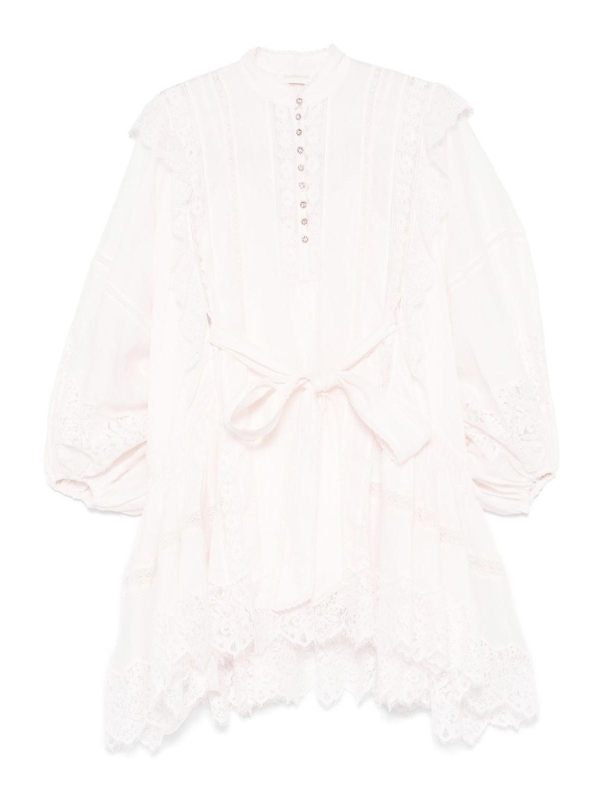 Zimmermann Robe Courte - Blanc