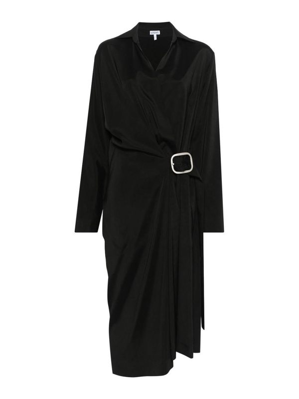 Loewe Robe Au Genou - Noir