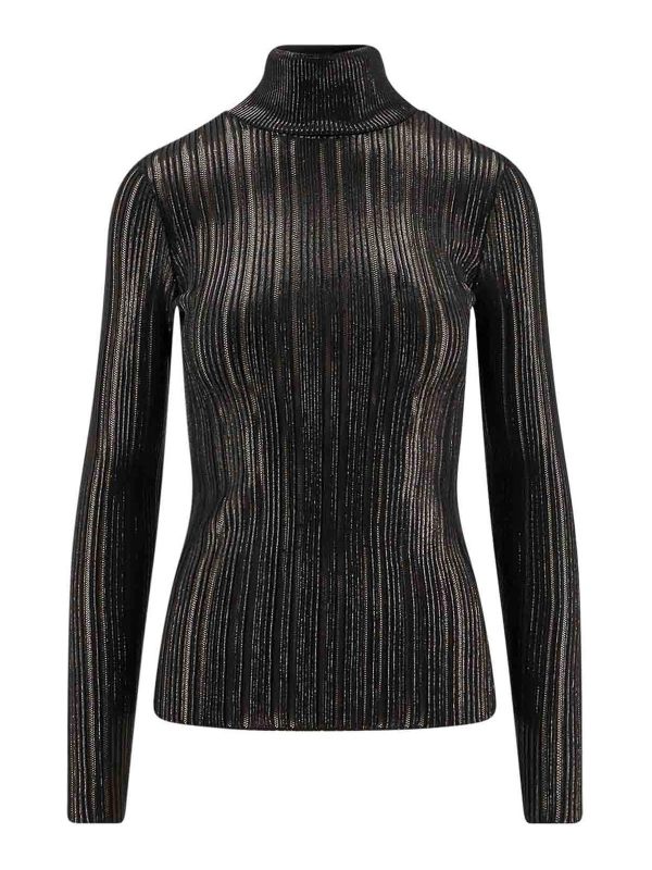Elisabetta Franchi Pull Col Bateau - Noir