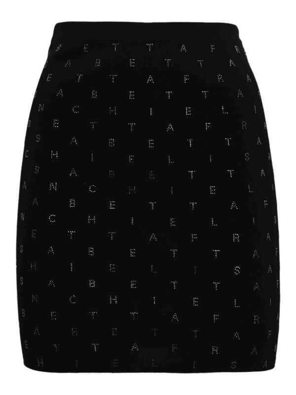 Elisabetta Franchi Jupe Midi - Noir