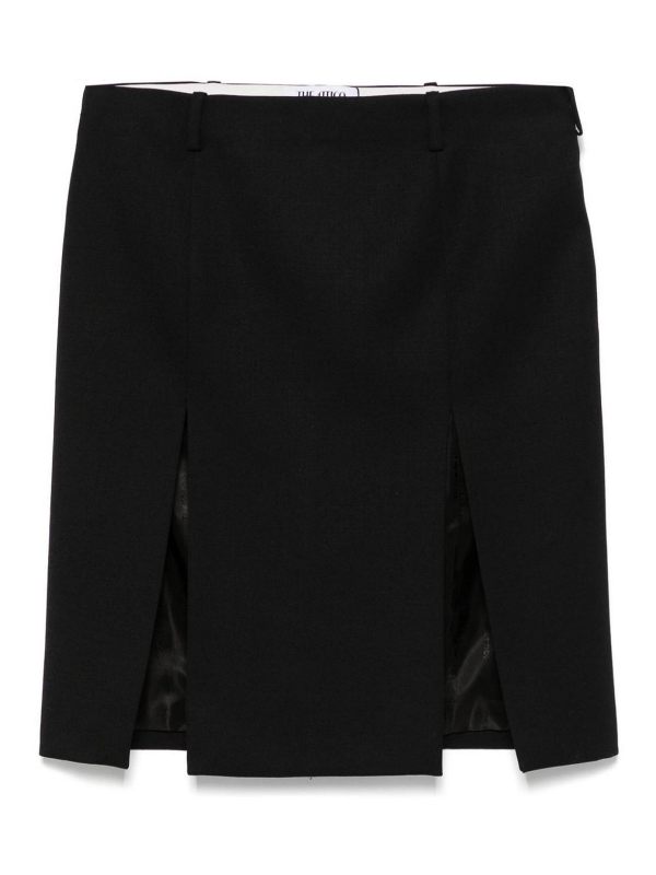 The Attico Jupe Midi - Noir
