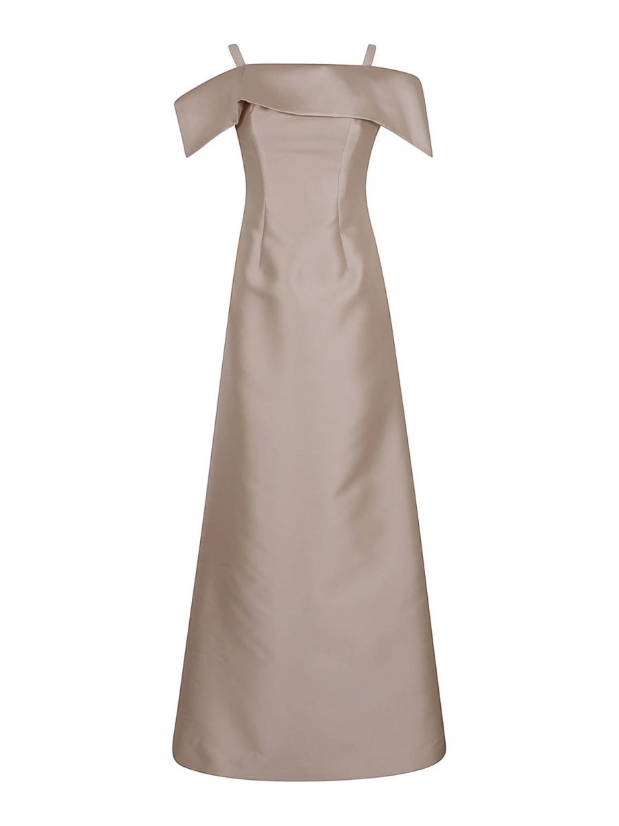Alberta Ferretti Robe De Soirée - Crème