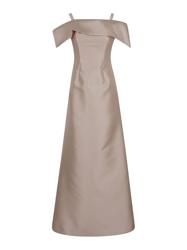 Alberta Ferretti Robe De Soirée - Crème