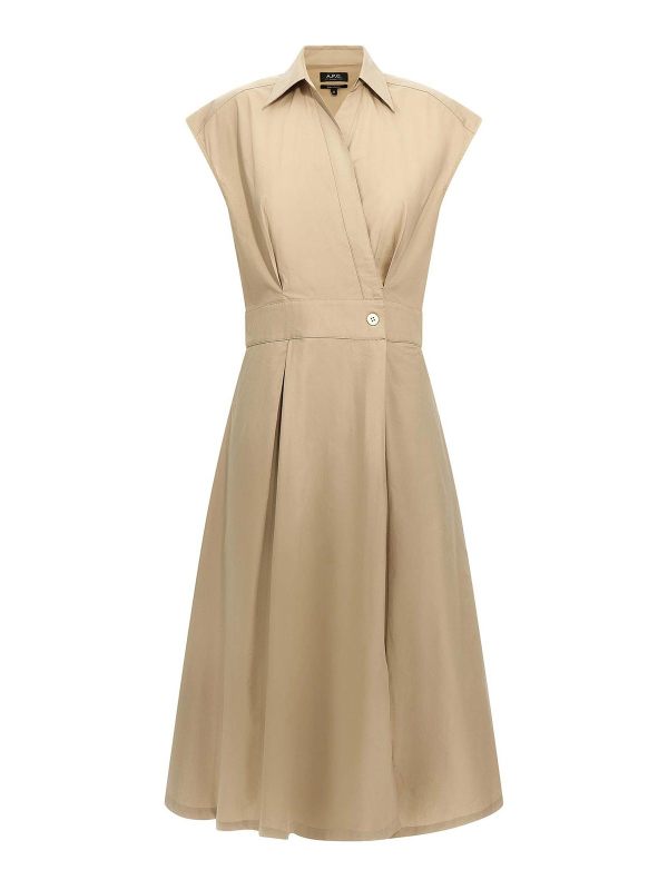 A. P.C. Maxi Robe - Beige