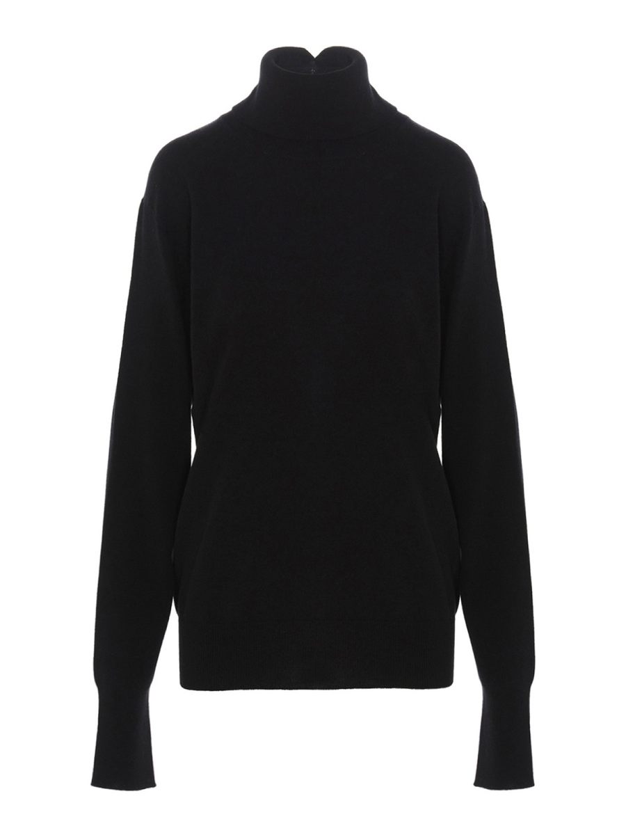 Jil Sander Pull Col Roulé - Noir