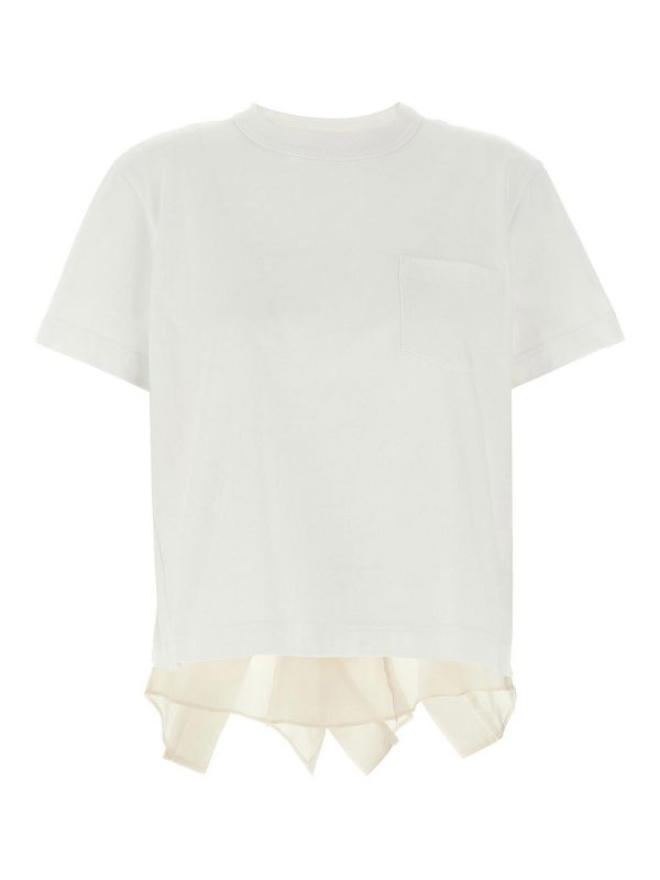 Sacai T-Shirt - Blanc