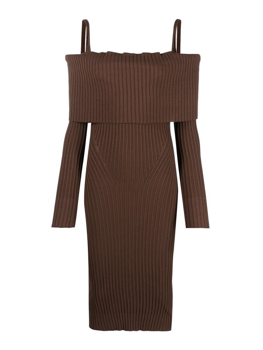 Andreādamo Maxi Robe - Marron