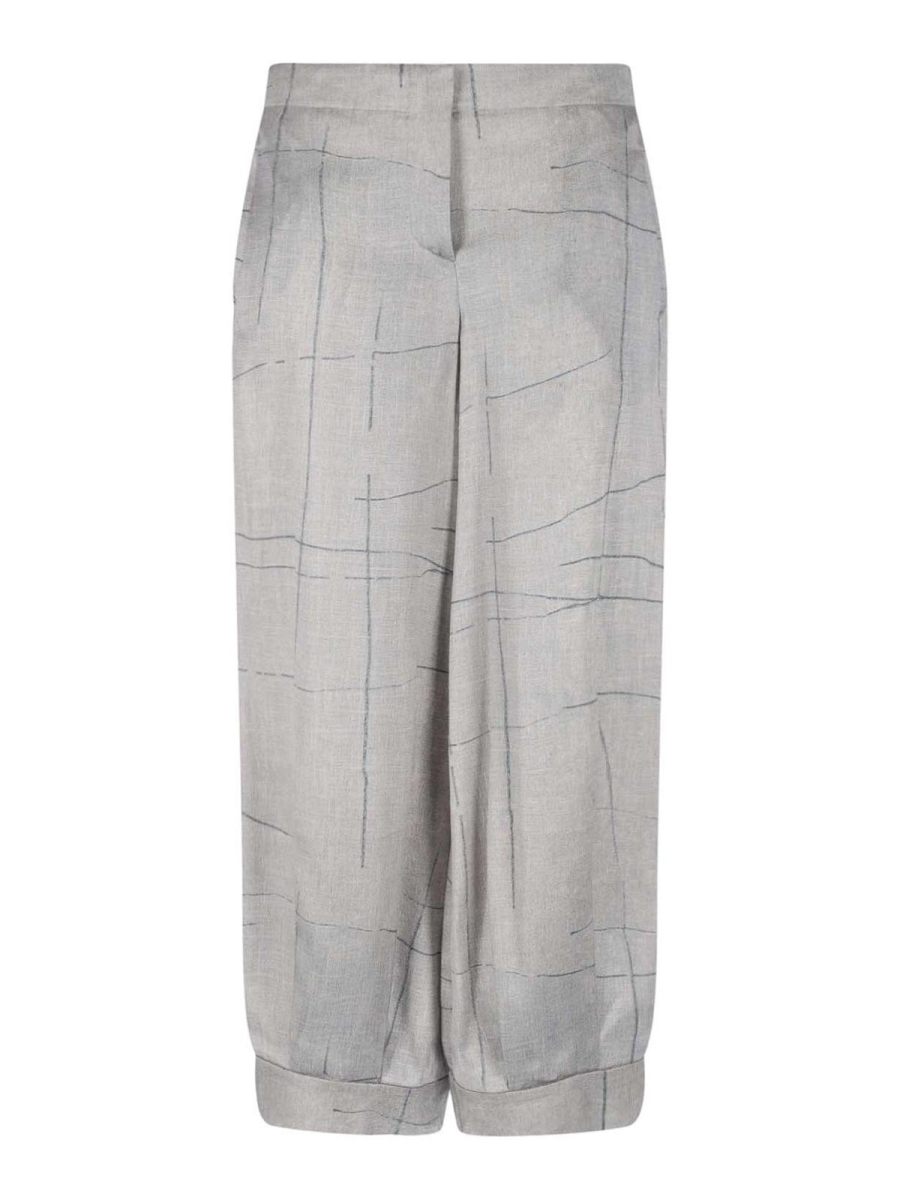 Giorgio Armani Pantalons Décontractés - Gris