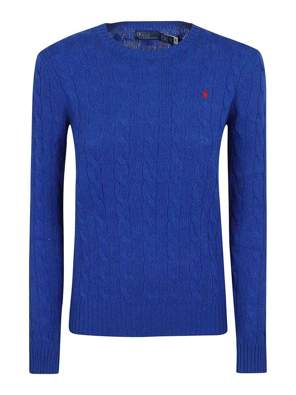 Polo Ralph Lauren Pull Col Rond - Bleu Foncé