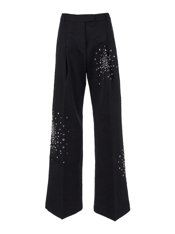 Des Phemmes Pantalons Décontractés - Noir