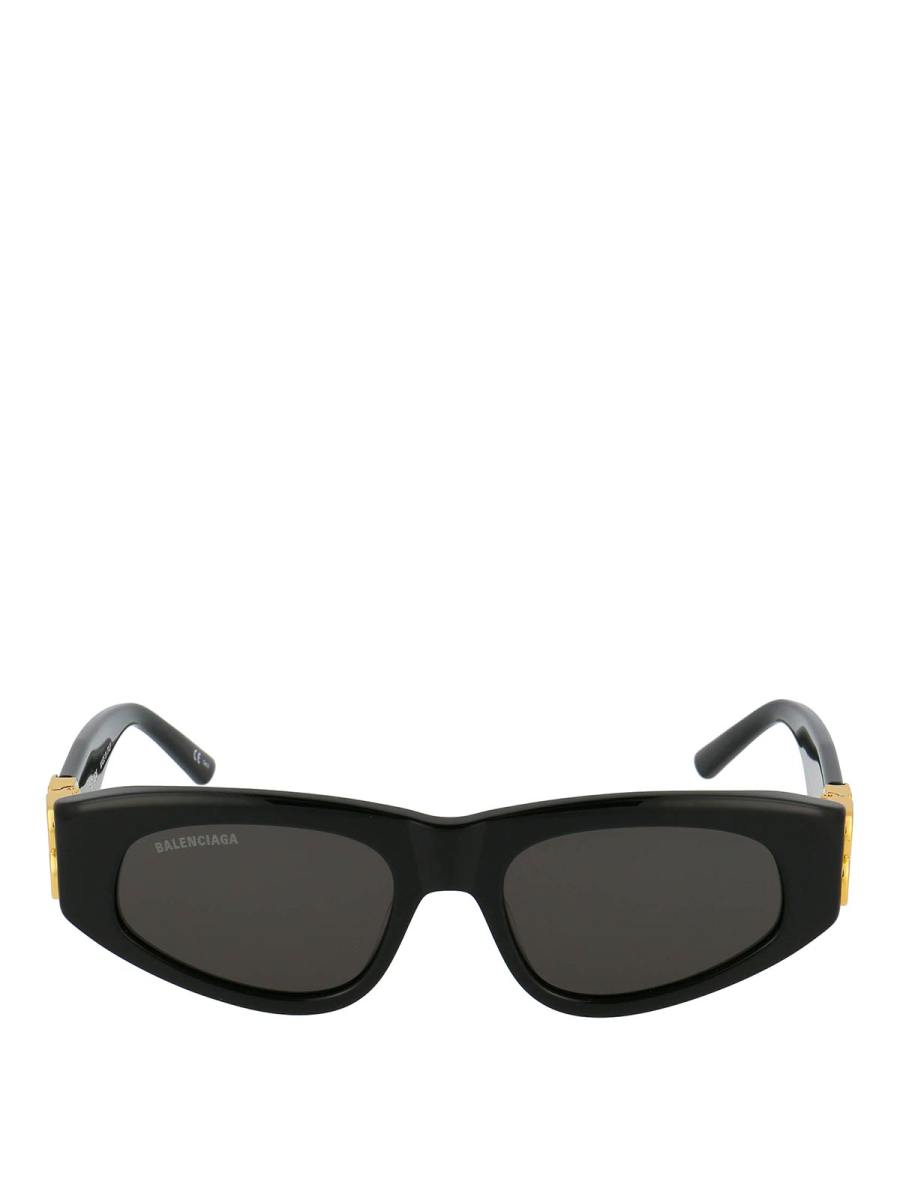 Balenciaga Lunettes De Soleil - Noir