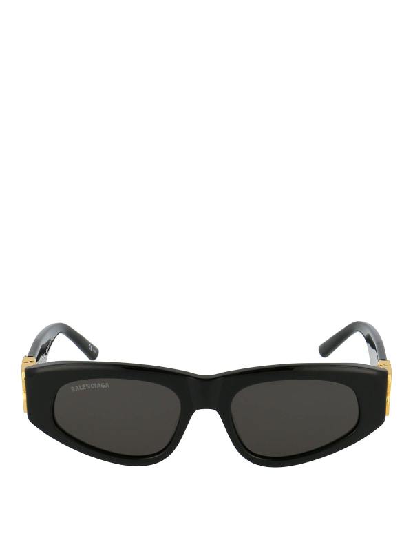 Balenciaga Lunettes De Soleil - Noir