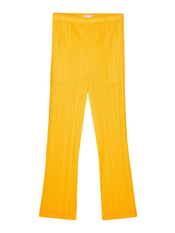 Pleats Please Issey Miyake Pantalons Décontractés - Blanc