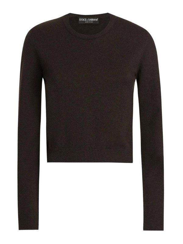 Dolce & Gabbana Pull Col Rond - Marron