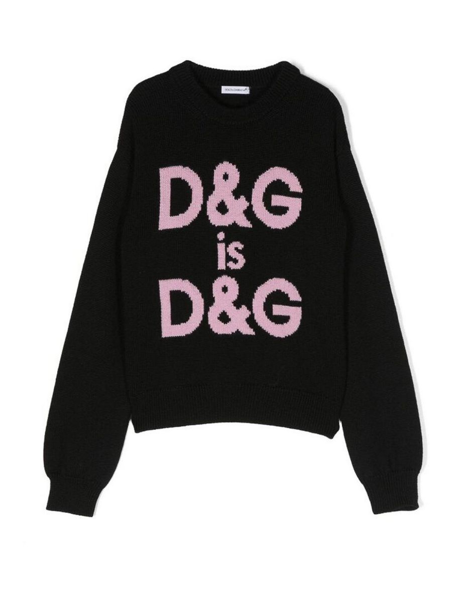 Dolce & Gabbana Pull Col Rond - Noir