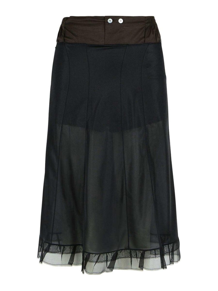 Maison Margiela Jupe Midi - Noir