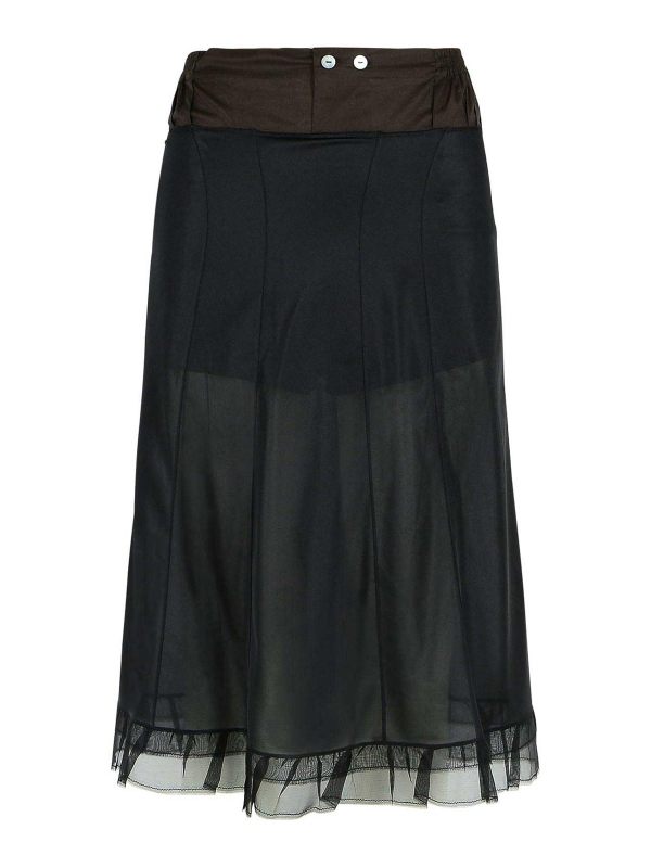 Maison Margiela Jupe Midi - Noir