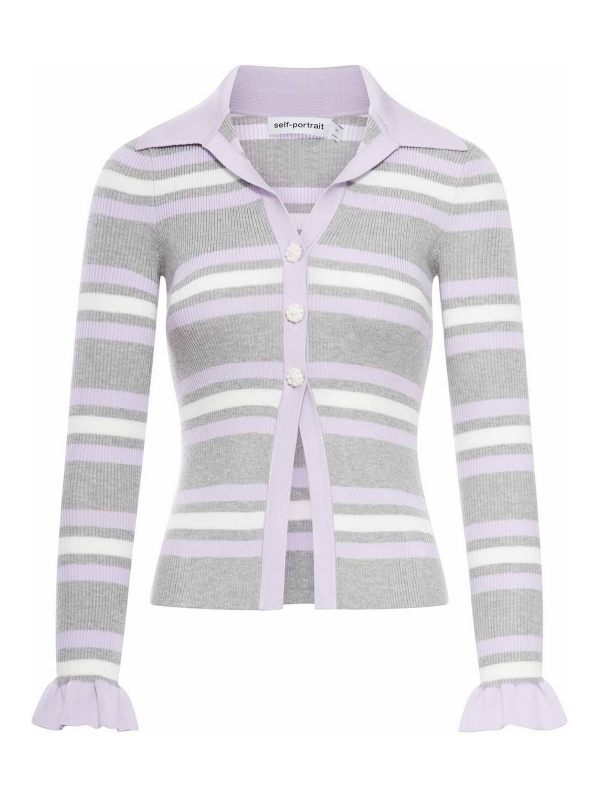 Self Portrait Cardigan - Gris