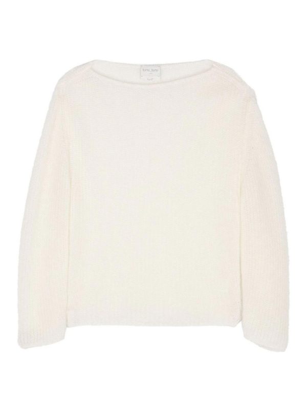 Forte Forte Pull Col Rond - Blanc