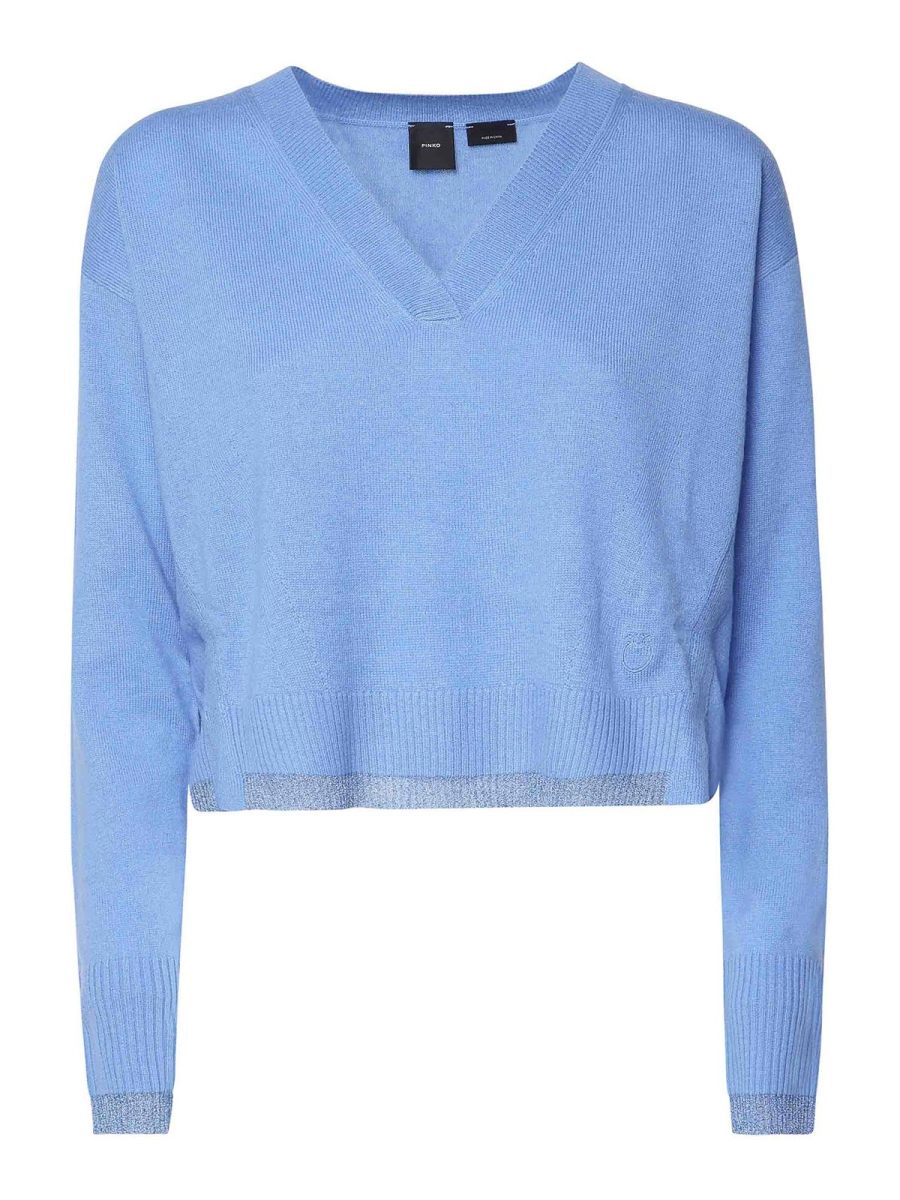 Pinko Pull Col Rond - Bleu