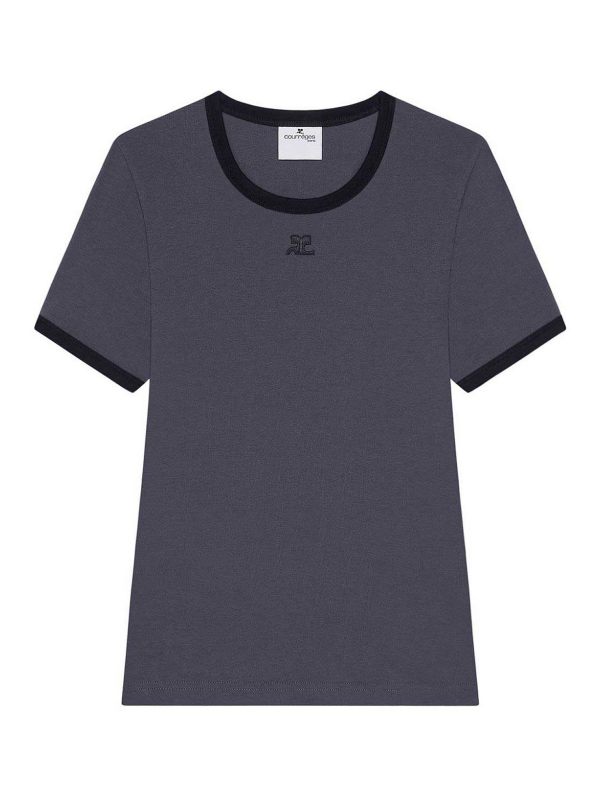 Courreges T-Shirt - Foncé Délavé