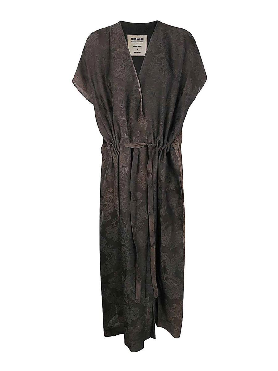 Uma Wang Robe Au Genou - Marron