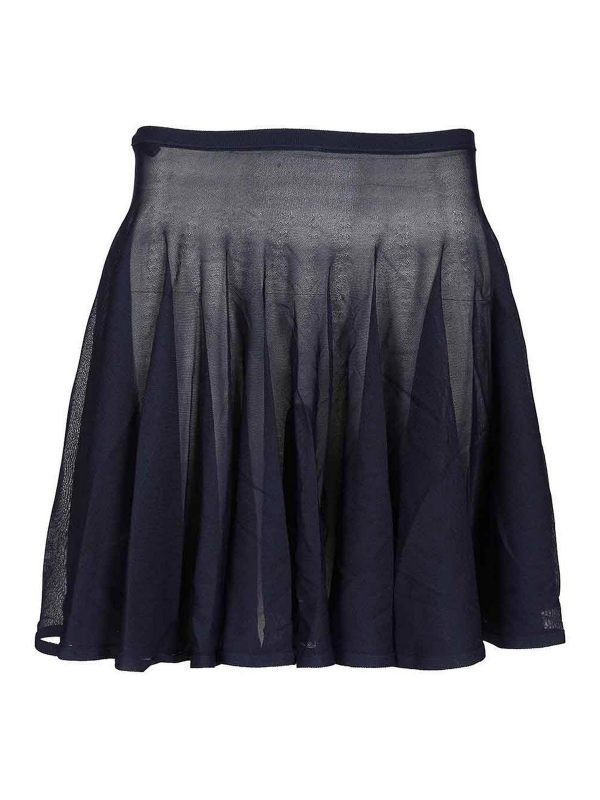 Alaïa Jupe Midi - Bleu