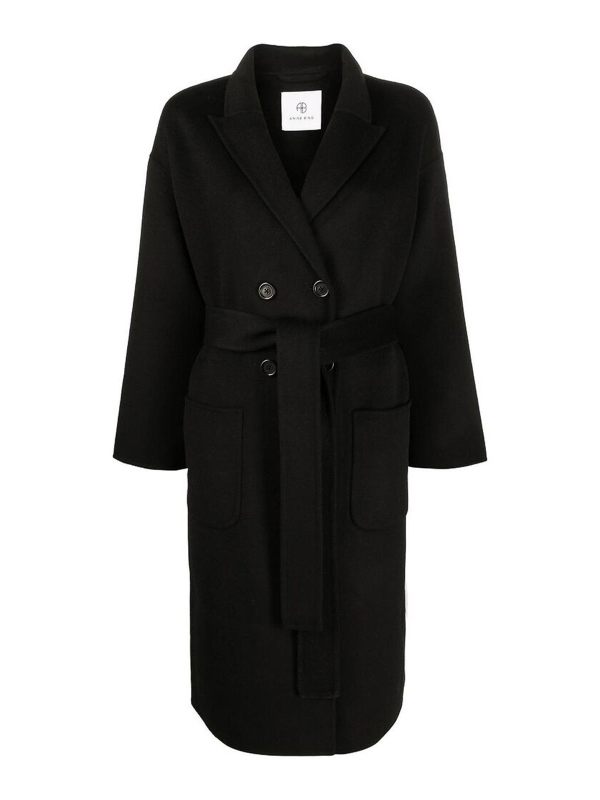 Anine Bing Manteau Court - Noir