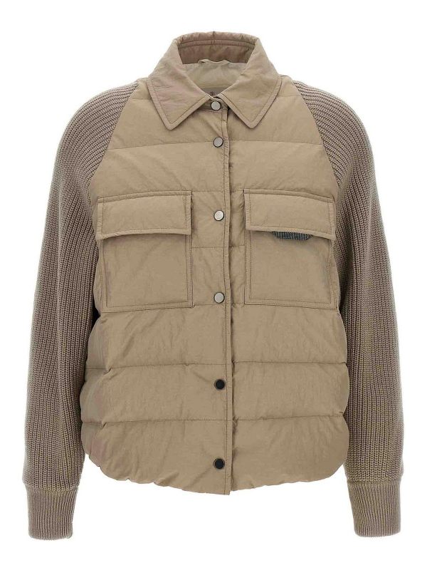 Brunello Cucinelli Blouson Rembourré - Beige