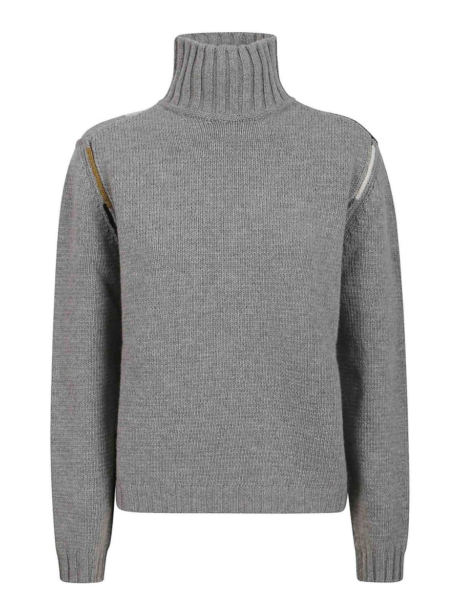 Cividini Pull Col Roulé - Gris