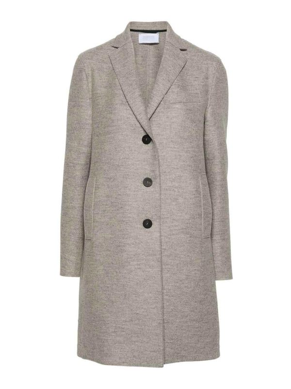 Harris Wharf London Manteau Court - Gris