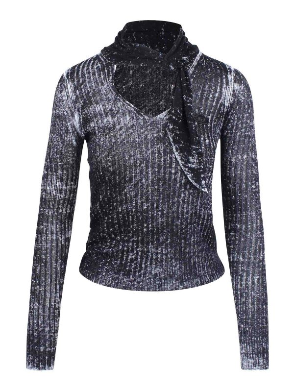 Diesel Pull Col Rond - Noir