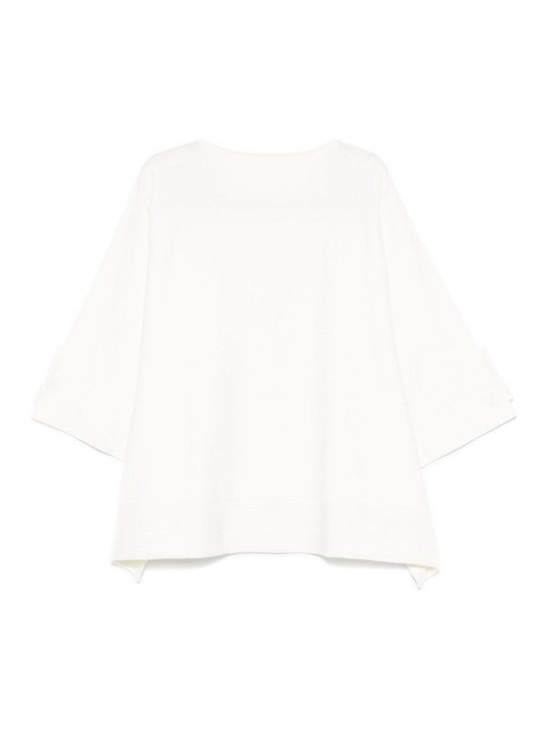 Pleats Please Issey Miyake Robe Au Genou - Blanc