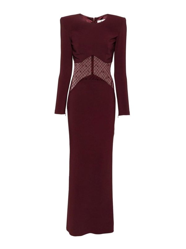 Elisabetta Franchi Robe rouge bordeaux