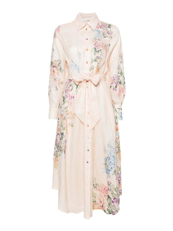 Zimmermann Robe Au Genou - Beige