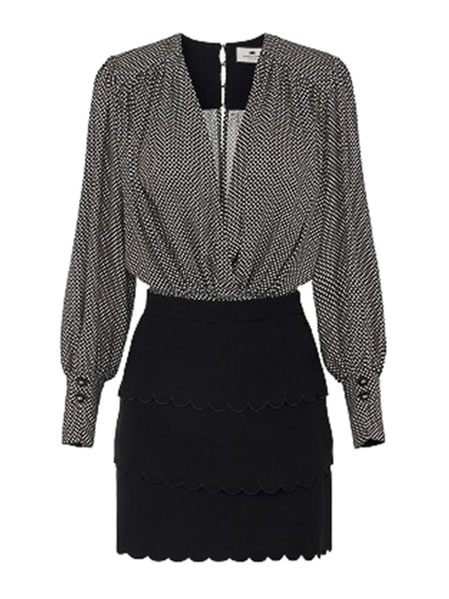 Elisabetta Franchi Robe Au Genou - Noir