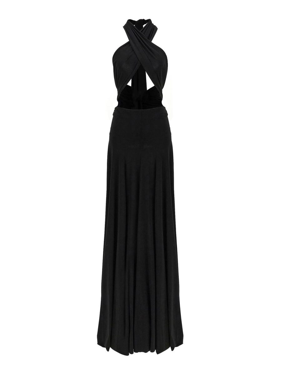 Norma Kamali Robe Au Genou - Noir