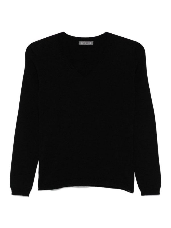 Hawico Pull Col Bateau - Noir