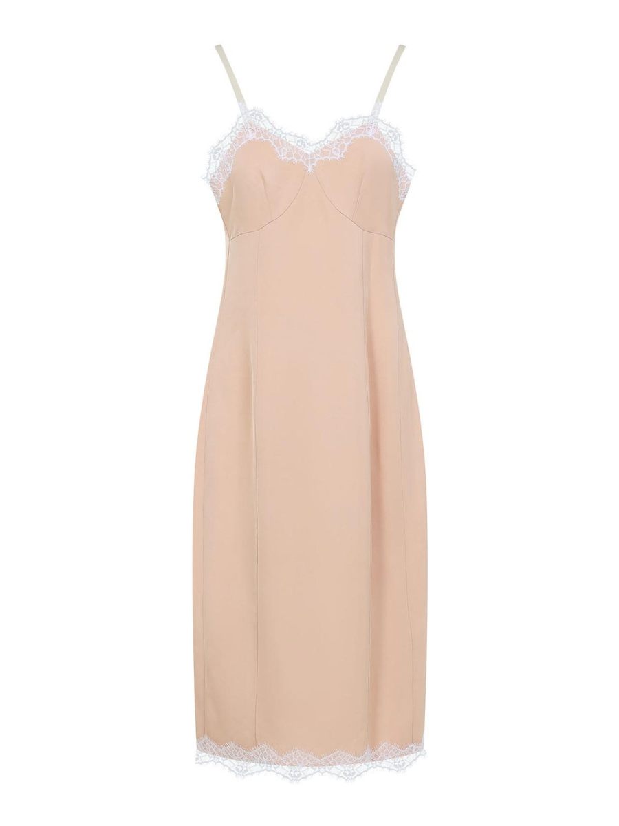 Carven Robe Au Genou - Beige