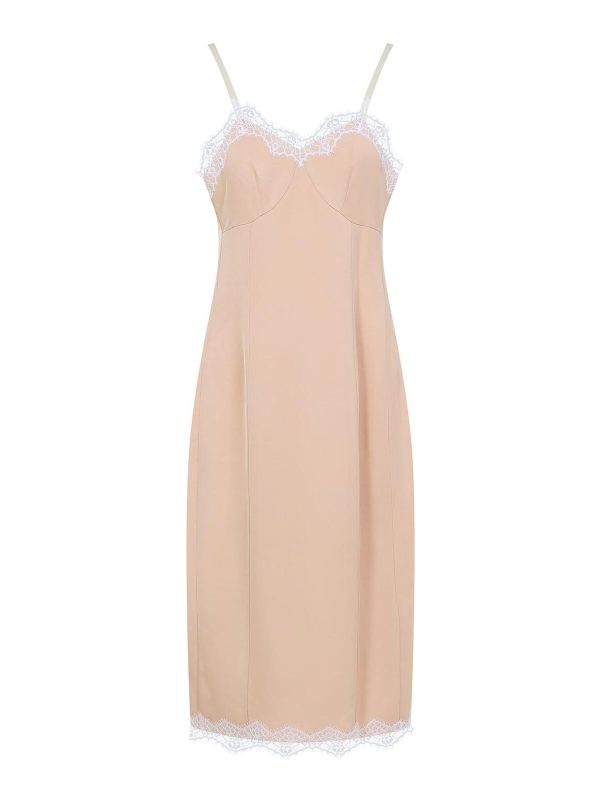 Carven Robe Au Genou - Beige