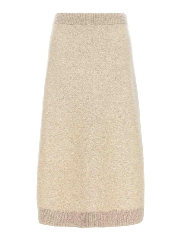 Brunello Cucinelli Jupe Midi - Beige