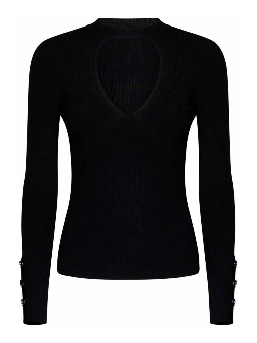Pinko Pull Col Rond - Noir