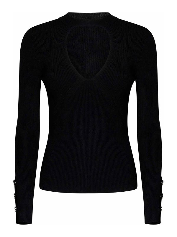 Pinko Pull Col Rond - Noir