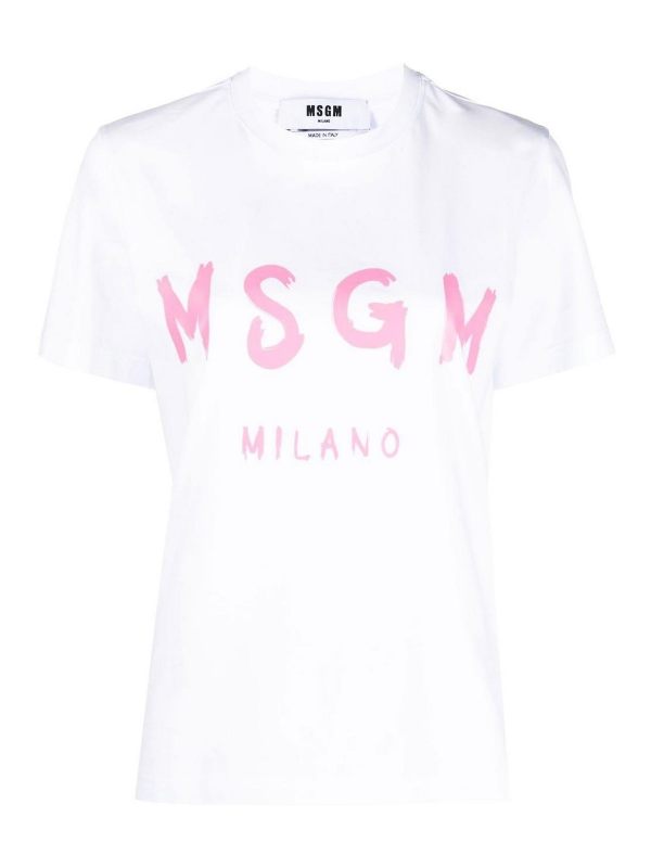 M. S.G. M. Pull Col Rond - Blanc