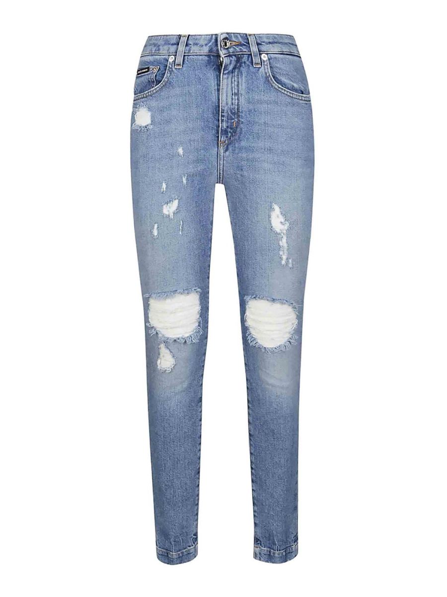 Dolce & Gabbana Jean Droit - Bleu