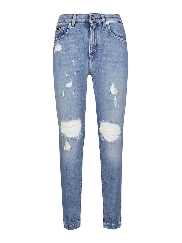 Dolce & Gabbana Jean Droit - Bleu