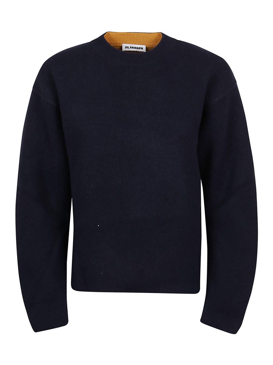 Jil Sander Pull Col Rond - Bleu