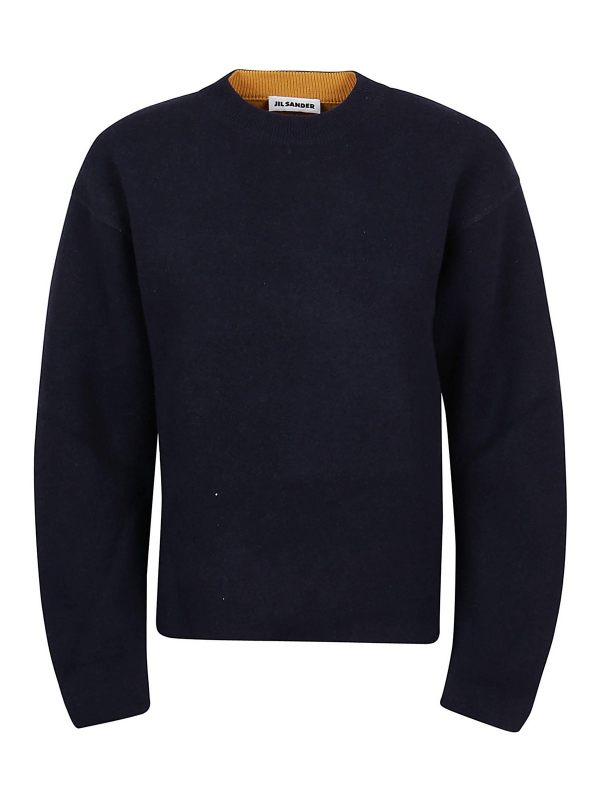 Jil Sander Pull Col Rond - Bleu