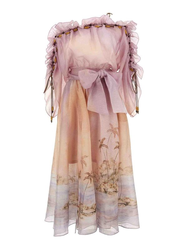 Zimmermann Maxi Robe - Couleur Chair